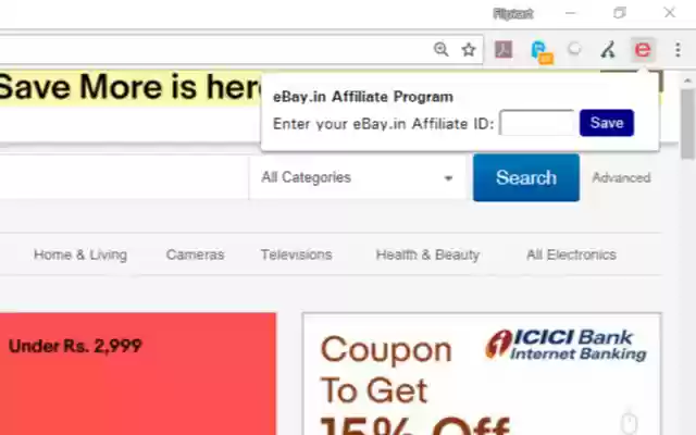 eBay.in Affiliate Link Generator from Chrome web store to be run with OffiDocs Chromium online eBay.in Affiliate Link Generator from Chrome web store to be run with OffiDocs Chromium online