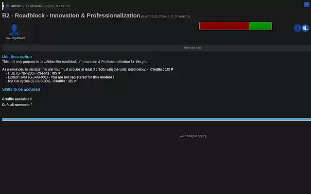 Epitech RoadBlock from Chrome web store to be run with OffiDocs Chromium online Epitech RoadBlock from Chrome web store to be run with OffiDocs Chromium online