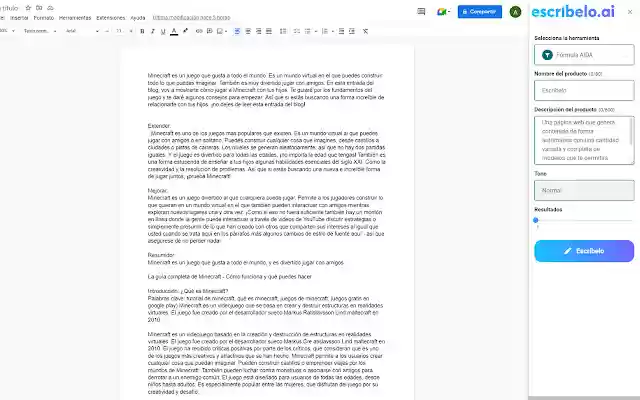 Escríbelo from Chrome web store to be run with OffiDocs Chromium online Escríbelo from Chrome web store to be run with OffiDocs Chromium online