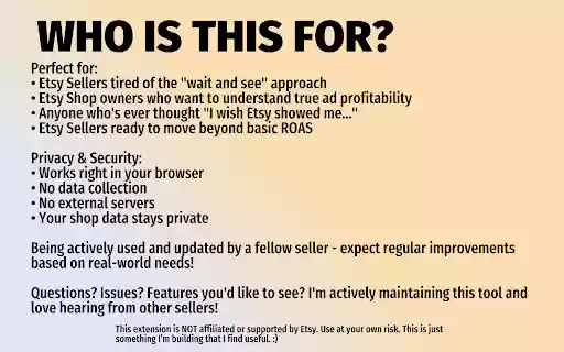 Etsy Ads Helper from Chrome web store to be run with OffiDocs Chromium online Etsy Ads Helper from Chrome web store to be run with OffiDocs Chromium online