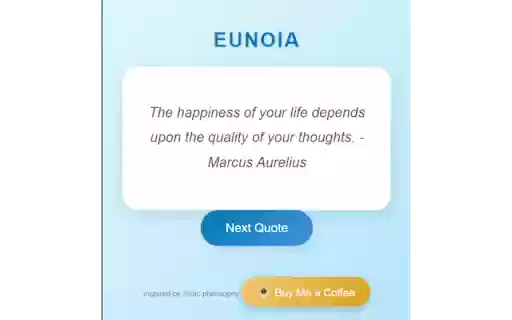 Eunoia Daily Stoic from Chrome web store to be run with OffiDocs Chromium online Eunoia Daily Stoic from Chrome web store to be run with OffiDocs Chromium online