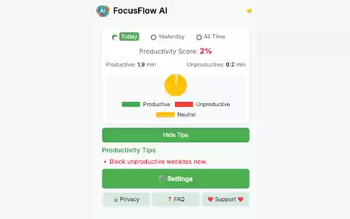 FocusFlow AI from Chrome web store to be run with OffiDocs Chromium online FocusFlow AI from Chrome web store to be run with OffiDocs Chromium online