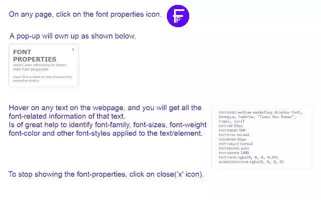 Font Properties from Chrome web store to be run with OffiDocs Chromium online Font Properties from Chrome web store to be run with OffiDocs Chromium online