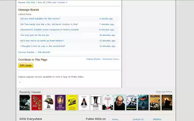 Forum Addon for IMDb from Chrome web store to be run with OffiDocs Chromium online Forum Addon for IMDb from Chrome web store to be run with OffiDocs Chromium online
