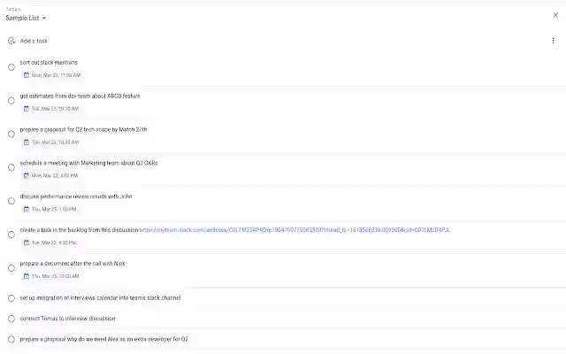 Fullscreen mode for Google Tasks widget from Chrome web store to be run with OffiDocs Chromium online Fullscreen mode for Google Tasks widget from Chrome web store to be run with OffiDocs Chromium online