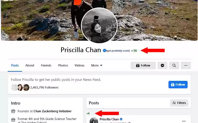 Get Positivity Score for a Facebook profile from Chrome web store to be run with OffiDocs Chromium online Get Positivity Score for a Facebook profile from Chrome web store to be run with OffiDocs Chromium online