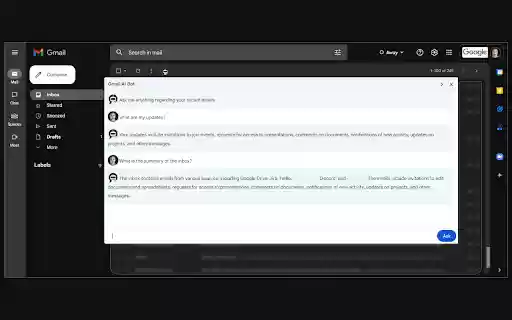 Gmail Bot from Chrome web store to be run with OffiDocs Chromium online Gmail Bot from Chrome web store to be run with OffiDocs Chromium online