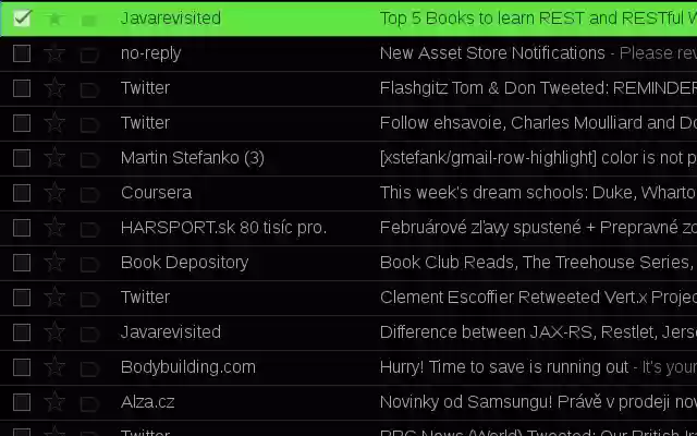 Gmail Row Highlighter from Chrome web store to be run with OffiDocs Chromium online Gmail Row Highlighter from Chrome web store to be run with OffiDocs Chromium online