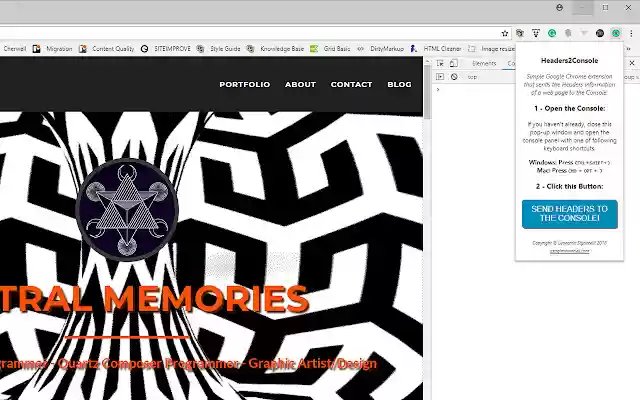 Headers2Console from Chrome web store to be run with OffiDocs Chromium online Headers2Console from Chrome web store to be run with OffiDocs Chromium online