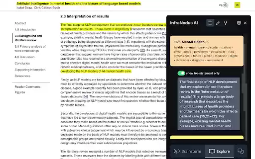 InfraNodus: AI Graph Insights for YouTube, ChatGPT, Google Search from Chrome web store to be run with OffiDocs Chromium online InfraNodus: AI Graph Insights for YouTube, ChatGPT, Google Search from Chrome web store to be run with OffiDocs Chromium online
