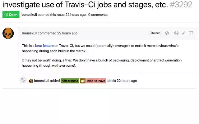 Issues translator for GitHub from Chrome web store to be run with OffiDocs Chromium online Issues translator for GitHub from Chrome web store to be run with OffiDocs Chromium online