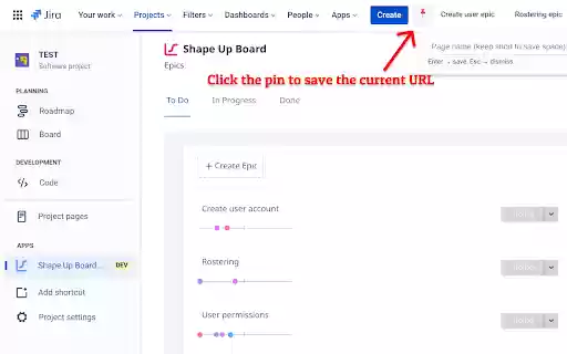 Jira Pins: quick access to Jira pages from Chrome web store to be run with OffiDocs Chromium online Jira Pins: quick access to Jira pages from Chrome web store to be run with OffiDocs Chromium online