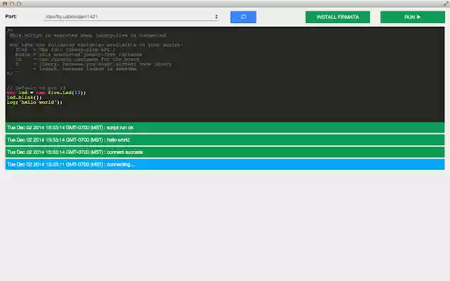 Johnny Five Chrome from Chrome web store to be run with OffiDocs Chromium online Johnny Five Chrome from Chrome web store to be run with OffiDocs Chromium online