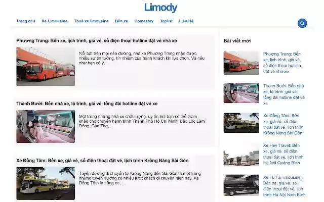 Kênh Review xe đặt vé xe Limody.vn from Chrome web store to be run with OffiDocs Chromium online Kênh Review xe đặt vé xe Limody.vn from Chrome web store to be run with OffiDocs Chromium online