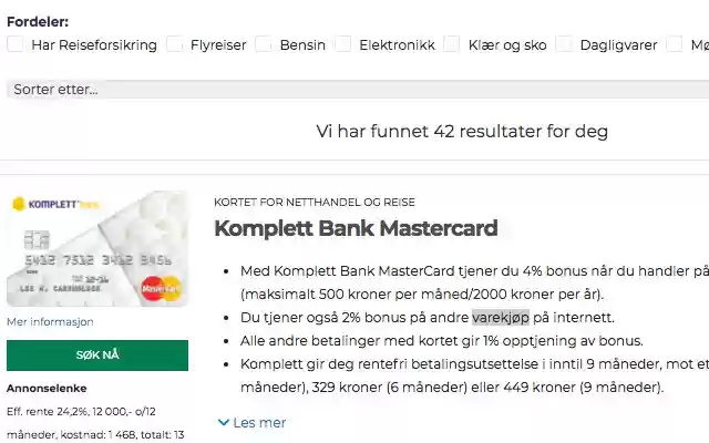 Kredittkortinfo.no from Chrome web store to be run with OffiDocs Chromium online Kredittkortinfo.no from Chrome web store to be run with OffiDocs Chromium online