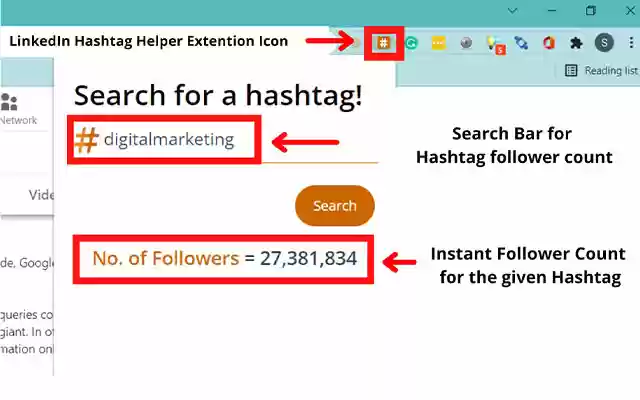 LinkedIn Hashtag Helper from Chrome web store to be run with OffiDocs Chromium online LinkedIn Hashtag Helper from Chrome web store to be run with OffiDocs Chromium online