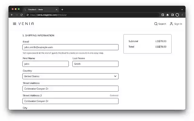Magento Form Filler from Chrome web store to be run with OffiDocs Chromium online Magento Form Filler from Chrome web store to be run with OffiDocs Chromium online