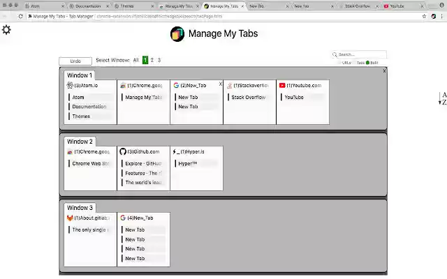 Manage My Tabs Tab Manager from Chrome web store to be run with OffiDocs Chromium online Manage My Tabs Tab Manager from Chrome web store to be run with OffiDocs Chromium online