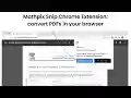 Mathpix Snip from Chrome web store to be run with OffiDocs Chromium online Mathpix Snip from Chrome web store to be run with OffiDocs Chromium online