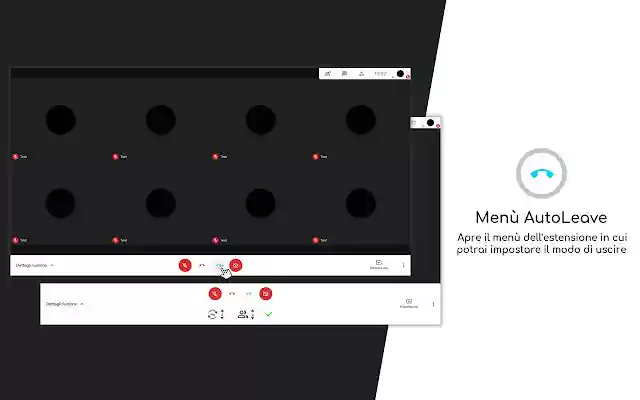 Meet Auto Leave from Chrome web store to be run with OffiDocs Chromium online Meet Auto Leave from Chrome web store to be run with OffiDocs Chromium online