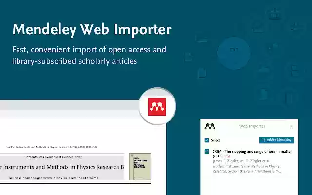 Mendeley Web Importer from Chrome web store to be run with OffiDocs Chromium online Mendeley Web Importer from Chrome web store to be run with OffiDocs Chromium online