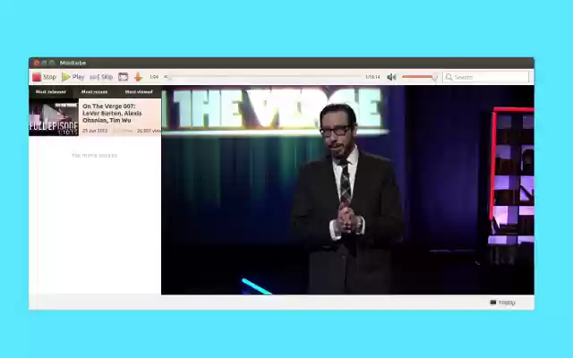Minitube from Chrome web store to be run with OffiDocs Chromium online Minitube from Chrome web store to be run with OffiDocs Chromium online