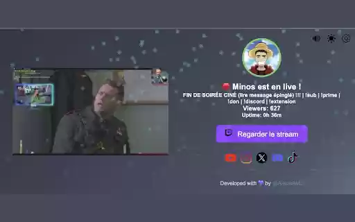 Minos Twitch, Kick YouTube Notifications from Chrome web store to be run with OffiDocs Chromium online Minos Twitch, Kick YouTube Notifications from Chrome web store to be run with OffiDocs Chromium online