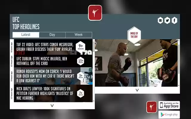 MMA News Sportfusion from Chrome web store to be run with OffiDocs Chromium online MMA News Sportfusion from Chrome web store to be run with OffiDocs Chromium online
