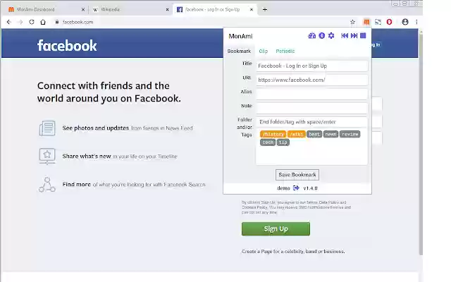 MonAmi Bookmarks, Clips, Scheduled browsing from Chrome web store to be run with OffiDocs Chromium online MonAmi Bookmarks, Clips, Scheduled browsing from Chrome web store to be run with OffiDocs Chromium online