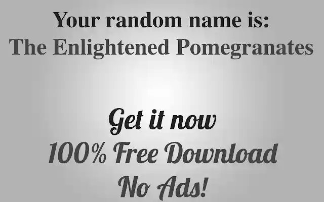 Name Generator Extension from Chrome web store to be run with OffiDocs Chromium online Name Generator Extension from Chrome web store to be run with OffiDocs Chromium online