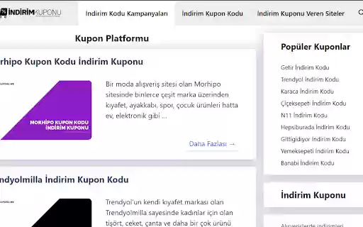İndirim Kuponu from Chrome web store to be run with OffiDocs Chromium online İndirim Kuponu from Chrome web store to be run with OffiDocs Chromium online