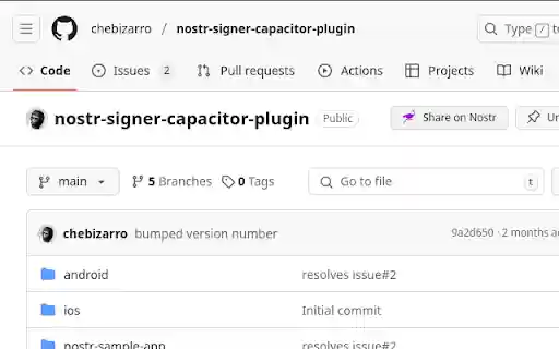 Nostr GitHub Integration from Chrome web store to be run with OffiDocs Chromium online Nostr GitHub Integration from Chrome web store to be run with OffiDocs Chromium online