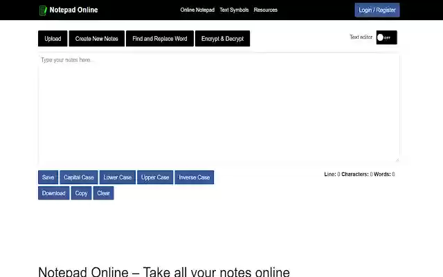 Notepad++ online from Chrome web store to be run with OffiDocs Chromium online Notepad++ online from Chrome web store to be run with OffiDocs Chromium online