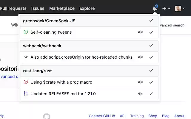 Notifications Preview for GitHub from Chrome web store to be run with OffiDocs Chromium online Notifications Preview for GitHub from Chrome web store to be run with OffiDocs Chromium online