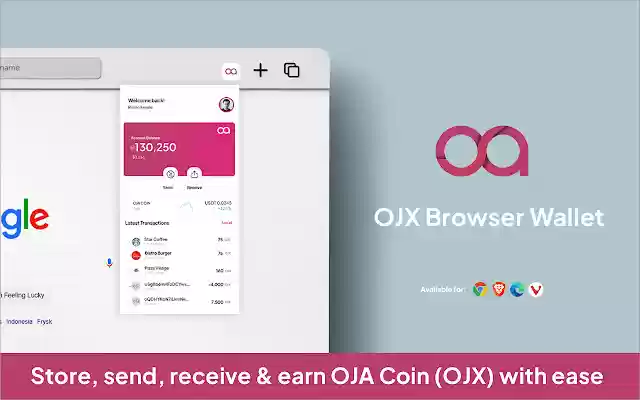 OJA Coin Wallet from Chrome web store to be run with OffiDocs Chromium online OJA Coin Wallet from Chrome web store to be run with OffiDocs Chromium online