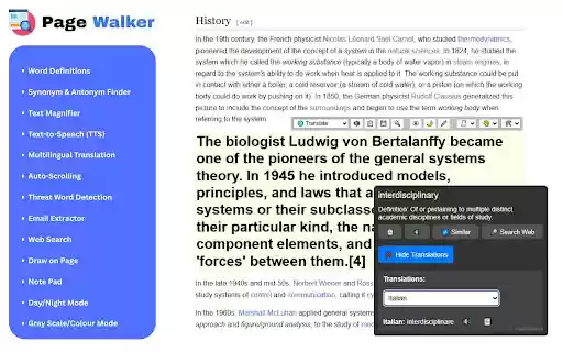 Page Walker from Chrome web store to be run with OffiDocs Chromium online Page Walker from Chrome web store to be run with OffiDocs Chromium online