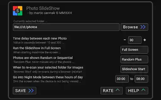 Photo Slideshow from Chrome web store to be run with OffiDocs Chromium online Photo Slideshow from Chrome web store to be run with OffiDocs Chromium online