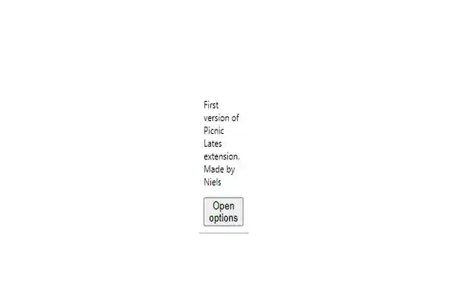 Picnic Lates from Chrome web store to be run with OffiDocs Chromium online Picnic Lates from Chrome web store to be run with OffiDocs Chromium online
