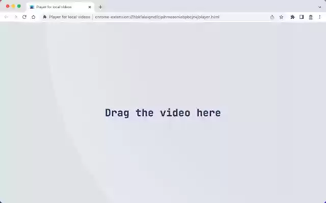 Player for local videos from Chrome web store to be run with OffiDocs Chromium online Player for local videos from Chrome web store to be run with OffiDocs Chromium online