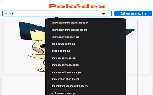Pokédex from Chrome web store to be run with OffiDocs Chromium online Pokédex from Chrome web store to be run with OffiDocs Chromium online