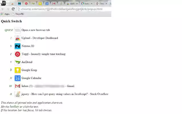 QuickSwitch from Chrome web store to be run with OffiDocs Chromium online QuickSwitch from Chrome web store to be run with OffiDocs Chromium online
