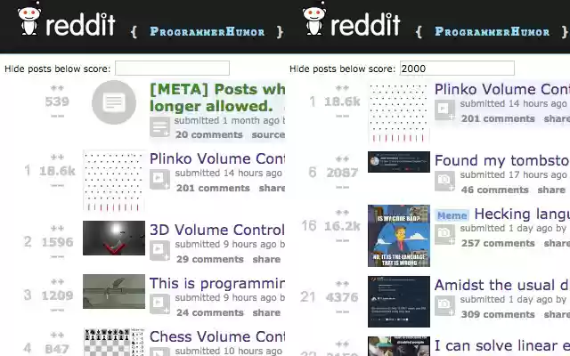 Reddit Minimum Score from Chrome web store to be run with OffiDocs Chromium online Reddit Minimum Score from Chrome web store to be run with OffiDocs Chromium online