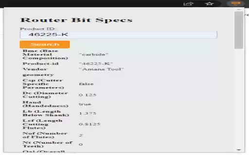 Router Bit Analyzer from Chrome web store to be run with OffiDocs Chromium online Router Bit Analyzer from Chrome web store to be run with OffiDocs Chromium online