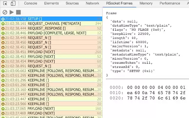 RSocket Frame Inspector from Chrome web store to be run with OffiDocs Chromium online RSocket Frame Inspector from Chrome web store to be run with OffiDocs Chromium online