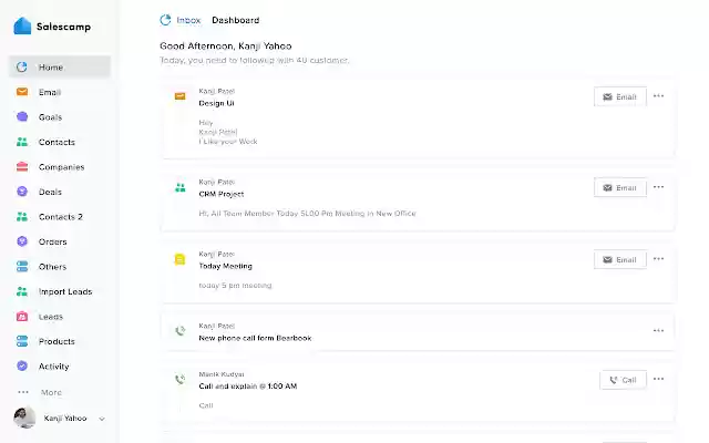 Salescamp from Chrome web store to be run with OffiDocs Chromium online Salescamp from Chrome web store to be run with OffiDocs Chromium online