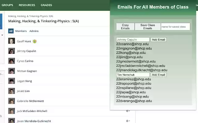 schoologyEmailGrabber from Chrome web store to be run with OffiDocs Chromium online schoologyEmailGrabber from Chrome web store to be run with OffiDocs Chromium online