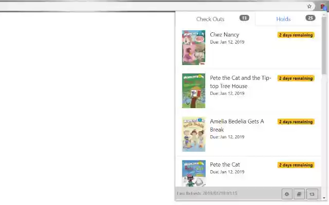 Seattle Public Library Status from Chrome web store to be run with OffiDocs Chromium online Seattle Public Library Status from Chrome web store to be run with OffiDocs Chromium online