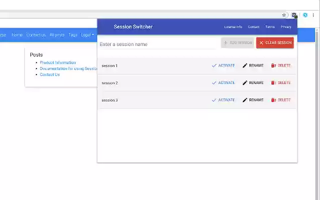 Session Switcher from Chrome web store to be run with OffiDocs Chromium online Session Switcher from Chrome web store to be run with OffiDocs Chromium online