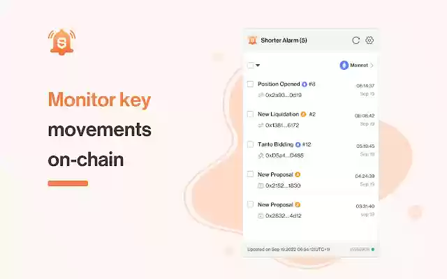 ShorterAlarm from Chrome web store to be run with OffiDocs Chromium online ShorterAlarm from Chrome web store to be run with OffiDocs Chromium online