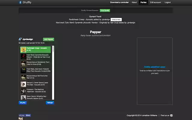 Shuffify Controller from Chrome web store to be run with OffiDocs Chromium online Shuffify Controller from Chrome web store to be run with OffiDocs Chromium online